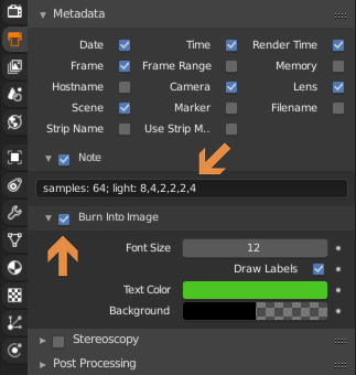 Metadata Panel