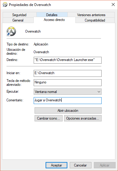 Overwatch Shortcut