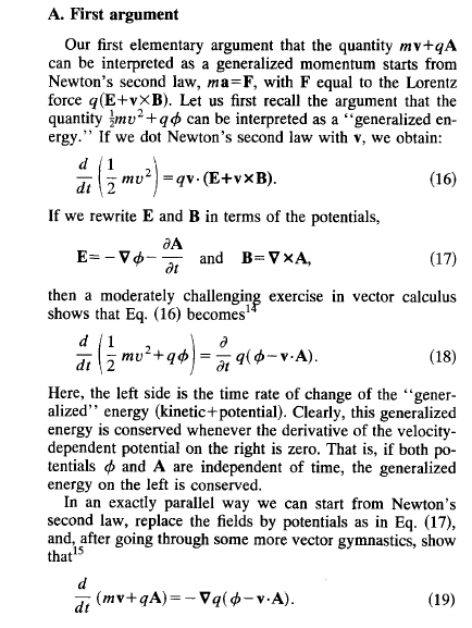 magnetic potential energy