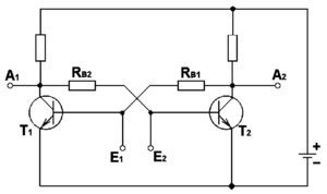 2 transistor latch