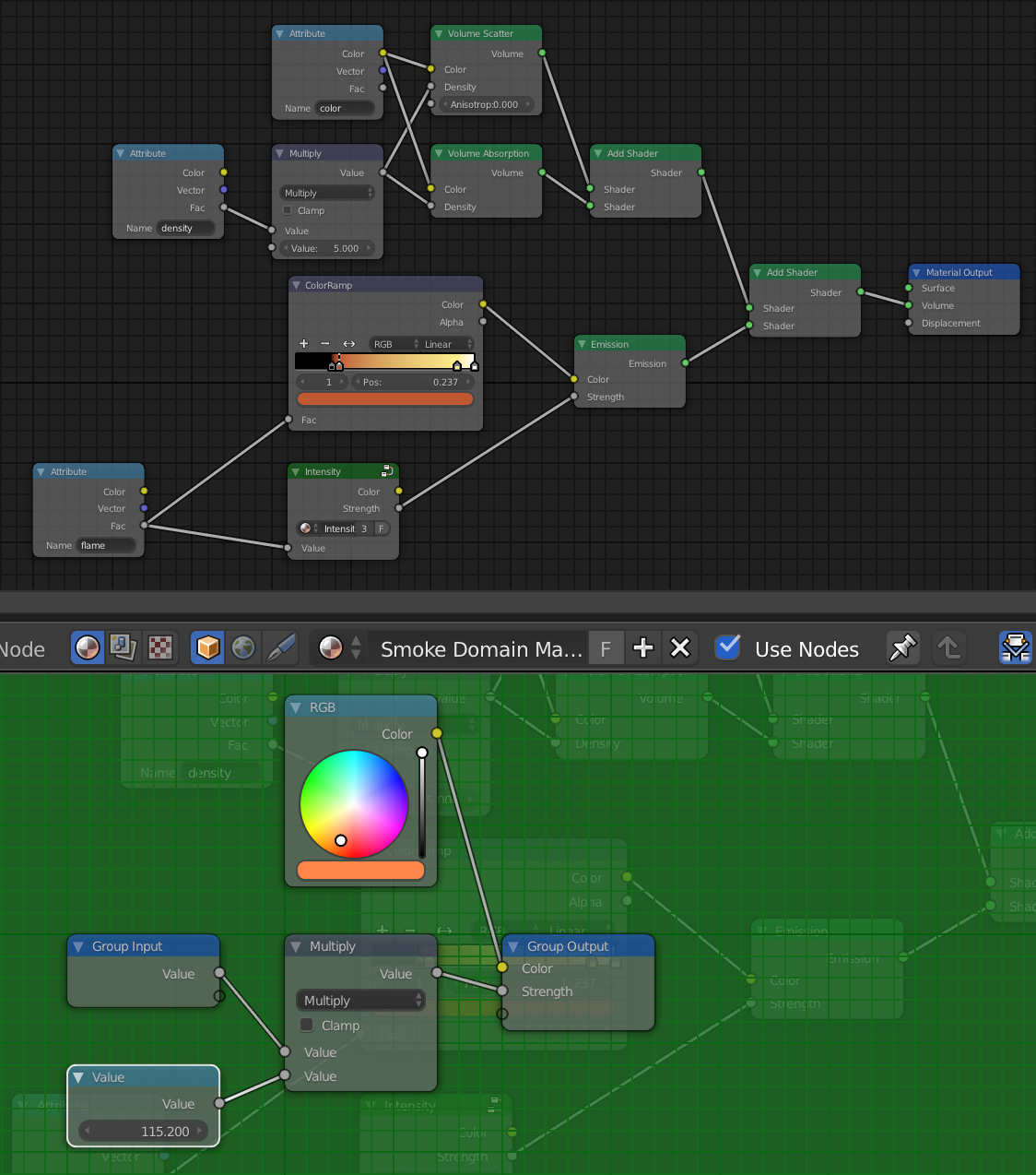 New Group node setup