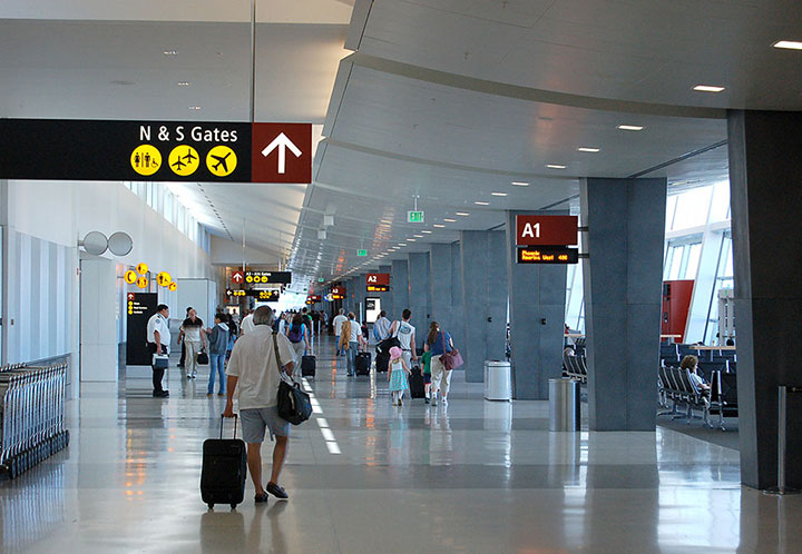 Sea-Tac N & S Gates sign