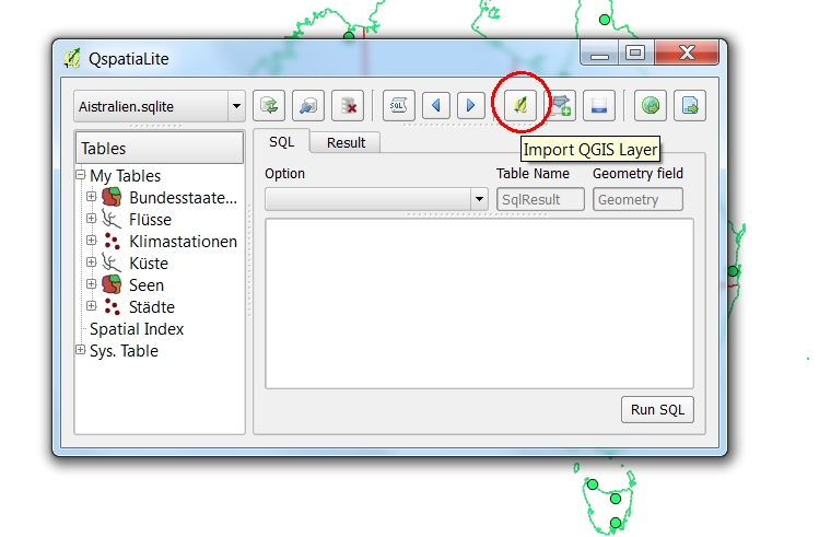 Saving layers into  db