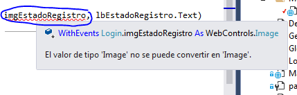 Error que salta