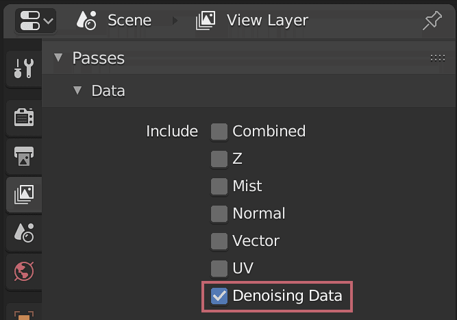 Scene > View Layer