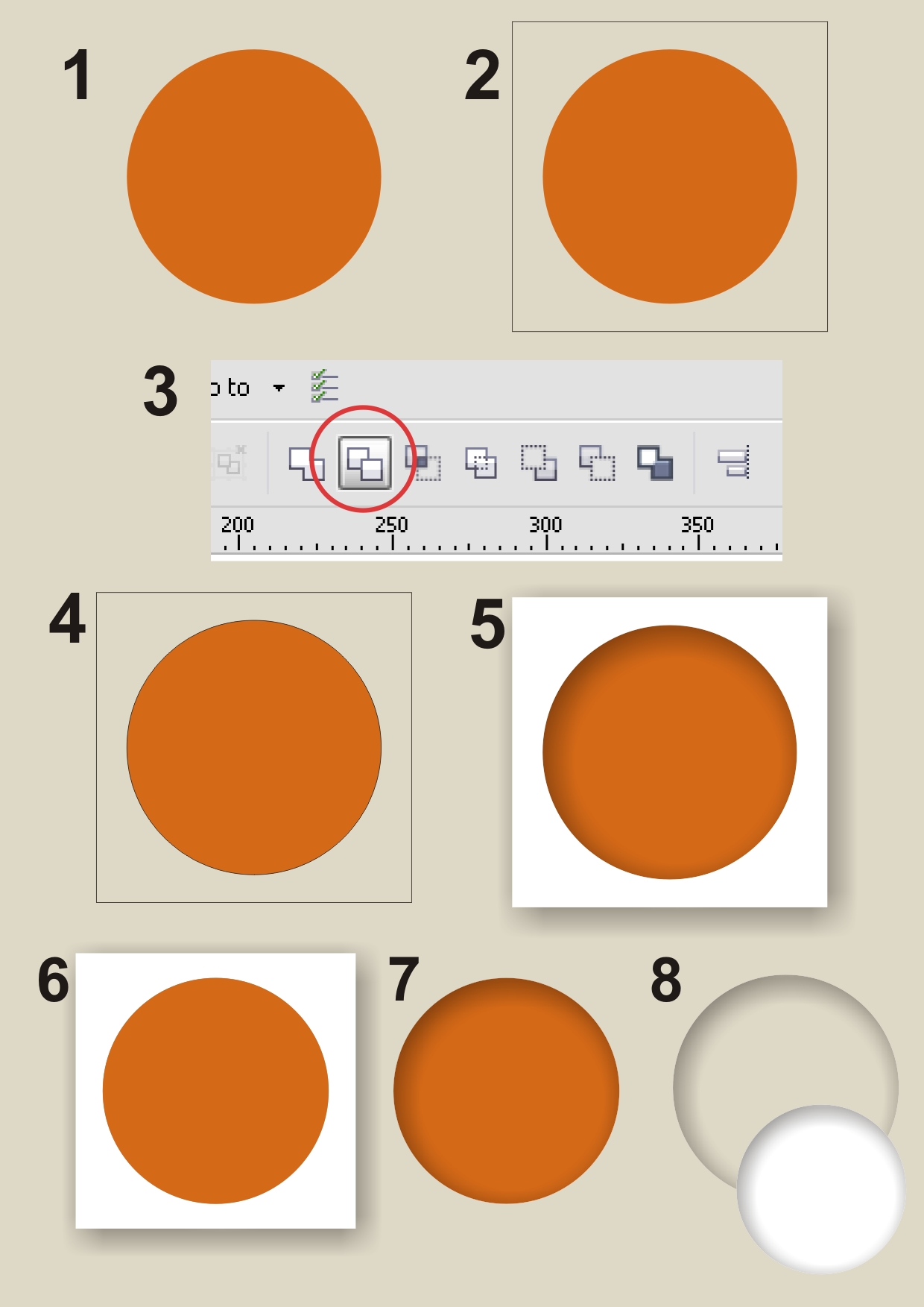 creating inner shadow in coreldraw