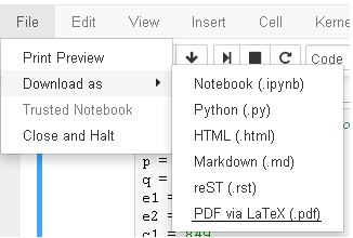 Screenshot Convert ipynb to pdf