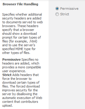 Browser File Handling