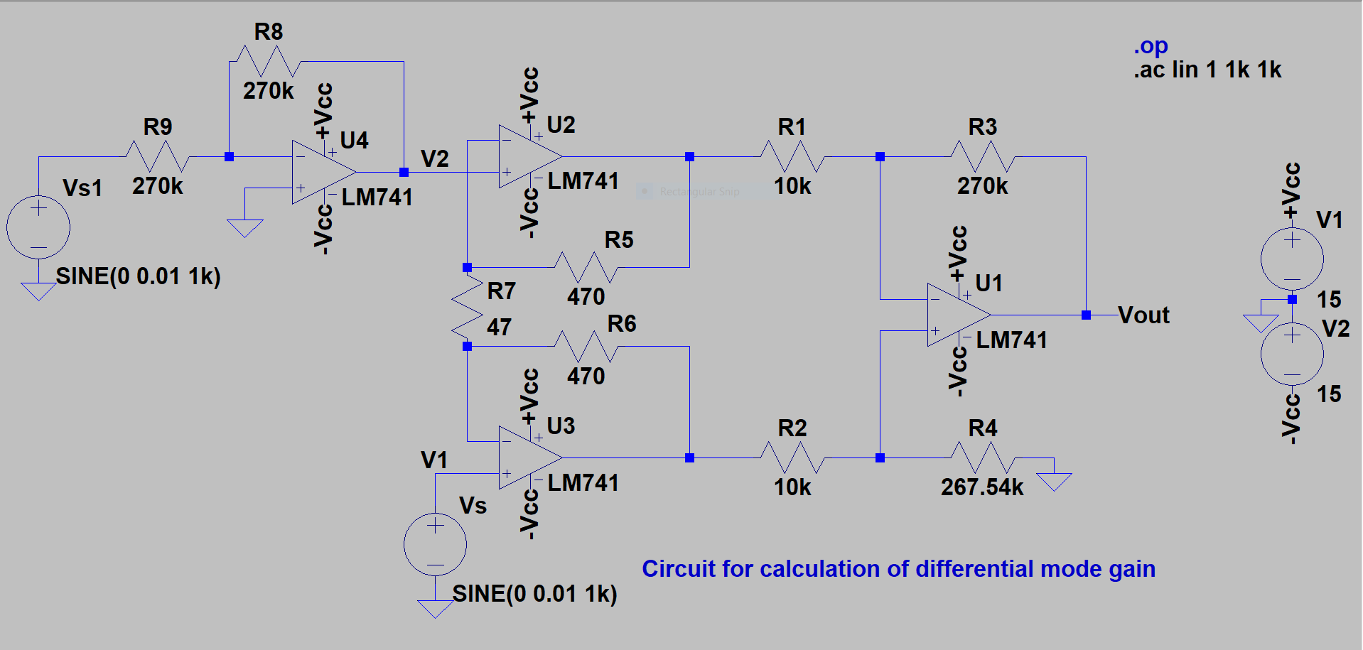 Circuit with inverter having 270k resistor