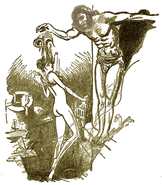 Original illustration from Weird Tales