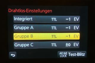 Setting of the Wireless Groups (German)