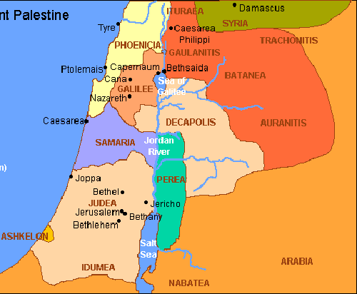 Map of Holy Land