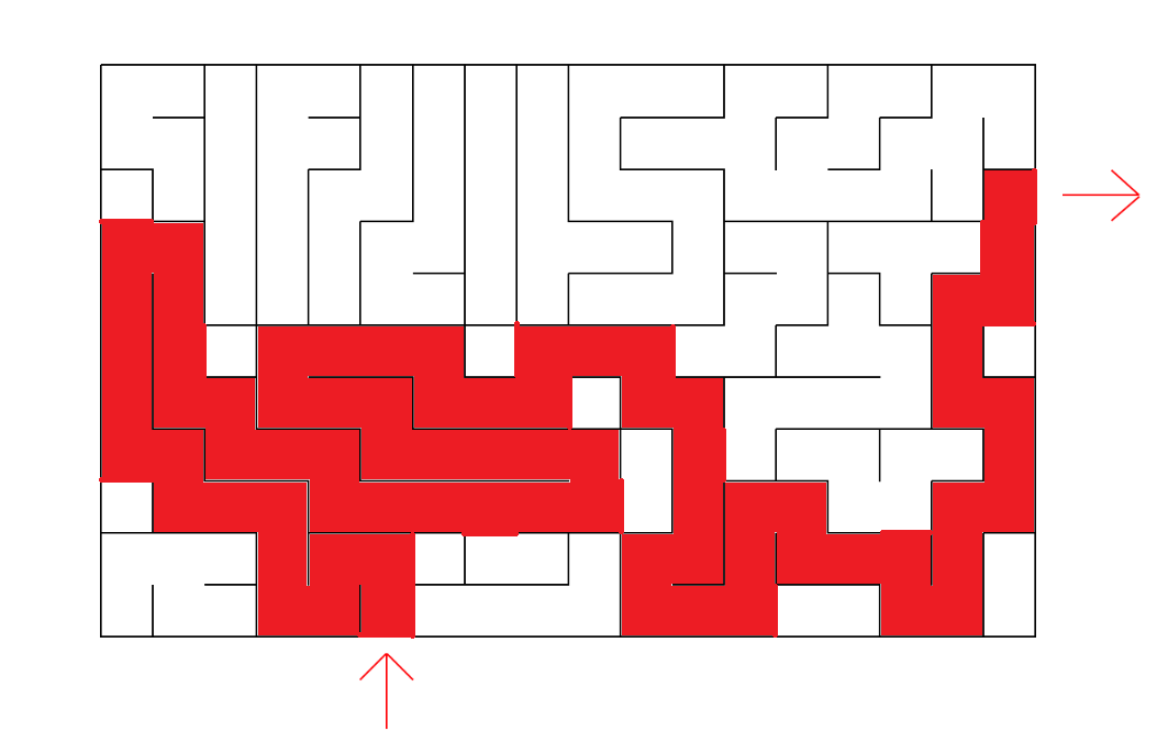 completed maze