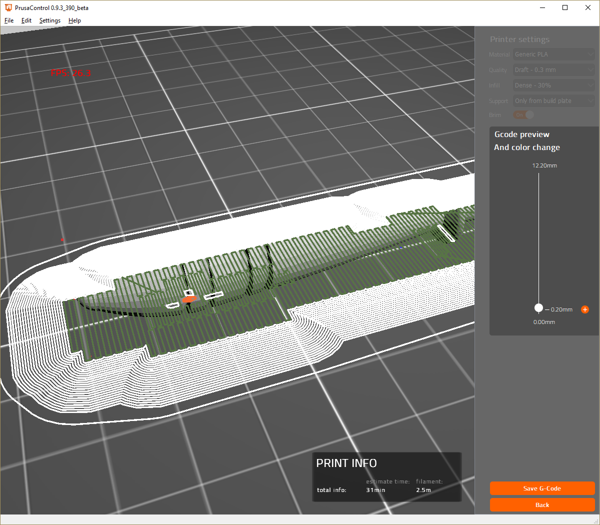 prusa control first layer 1