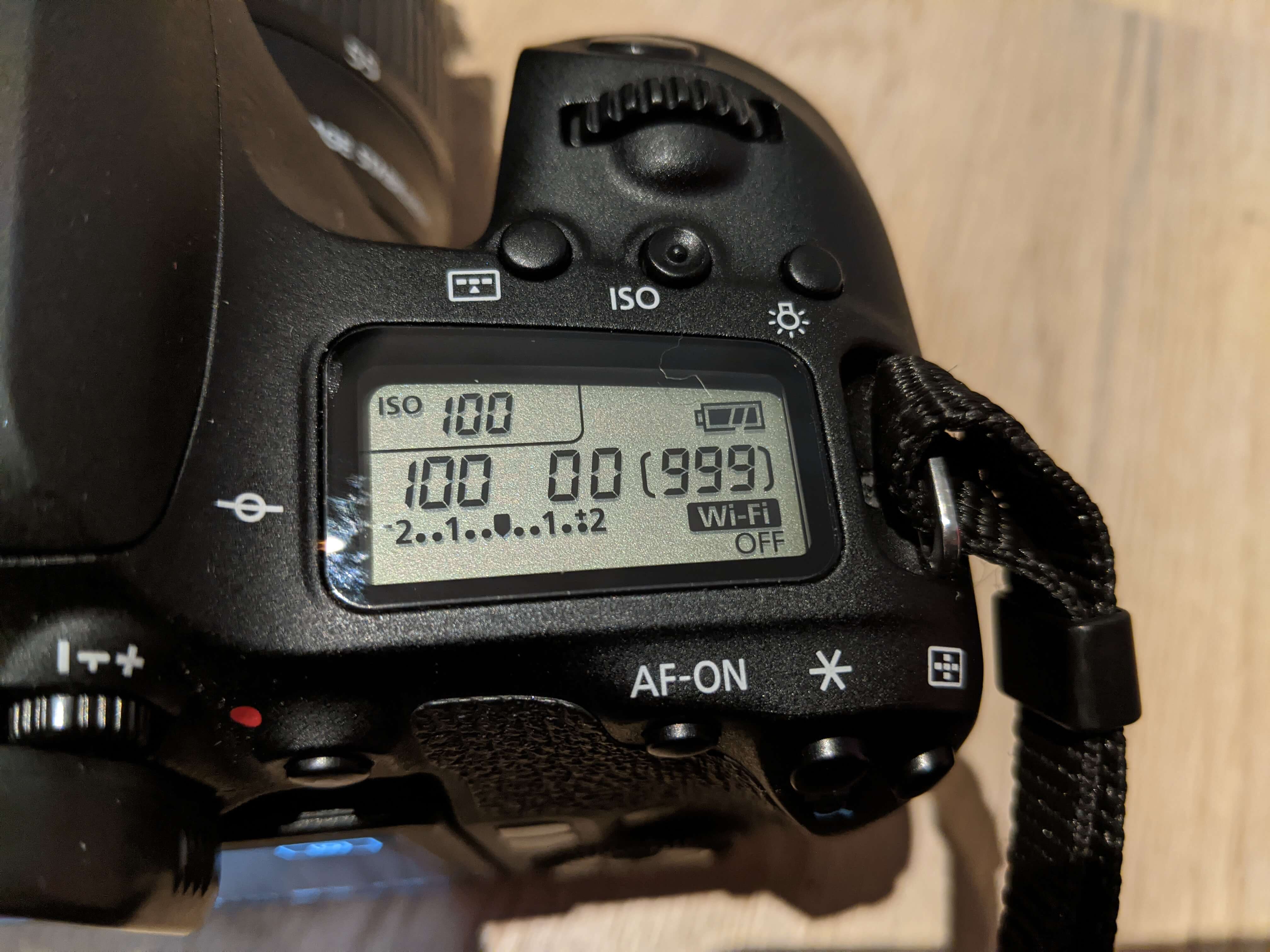 Aperture displayed as 00.