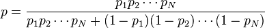 combining probabilities