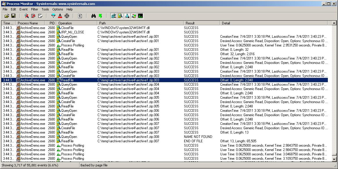 delphi - JEDI JCL Compression library wont open spanned archive files ...