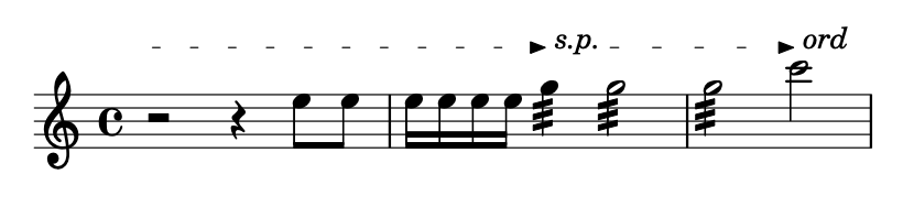 from the above code, example showing the text spanners at the same vertical position