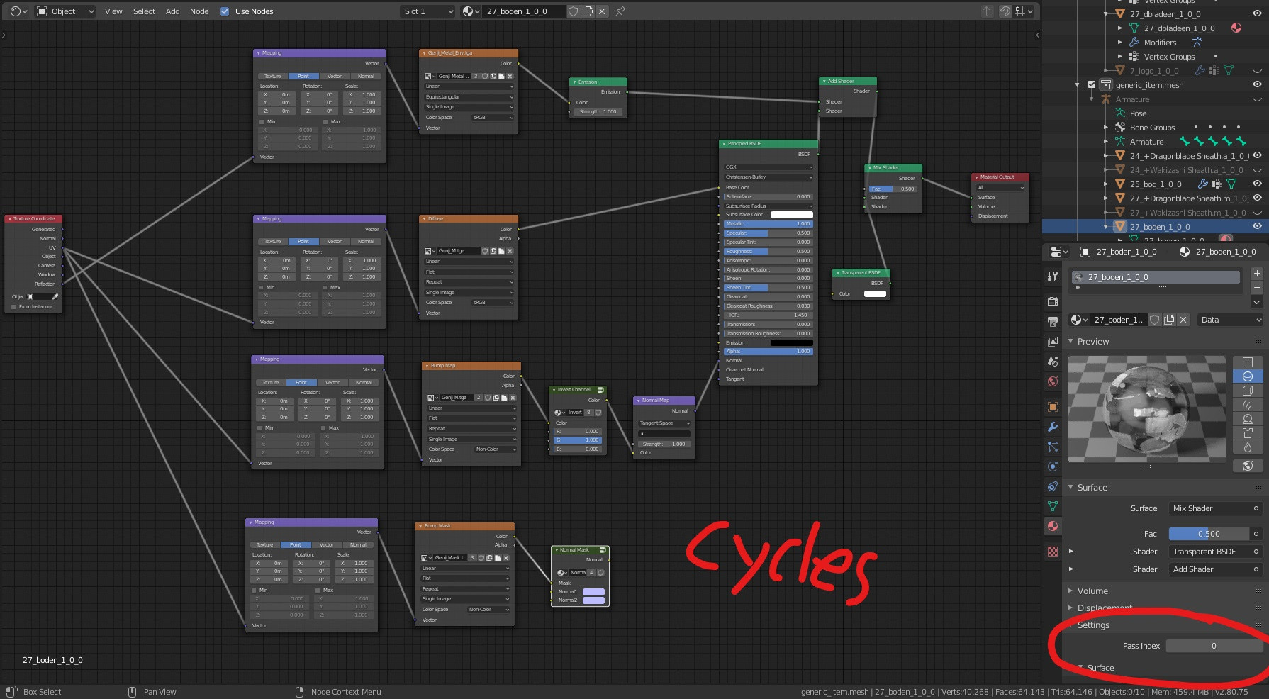 cycles shader nodes/no blend mode in settings