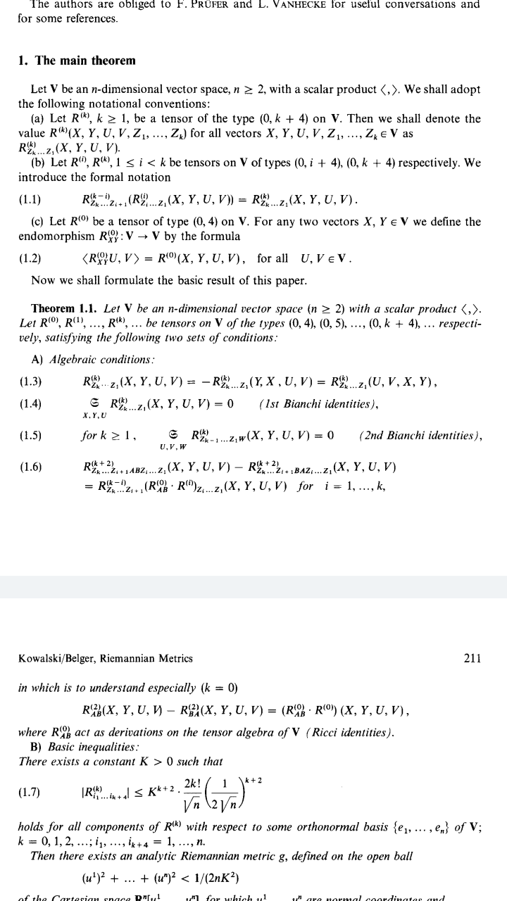 (1.1) and (1.6) in Kowalski's paper