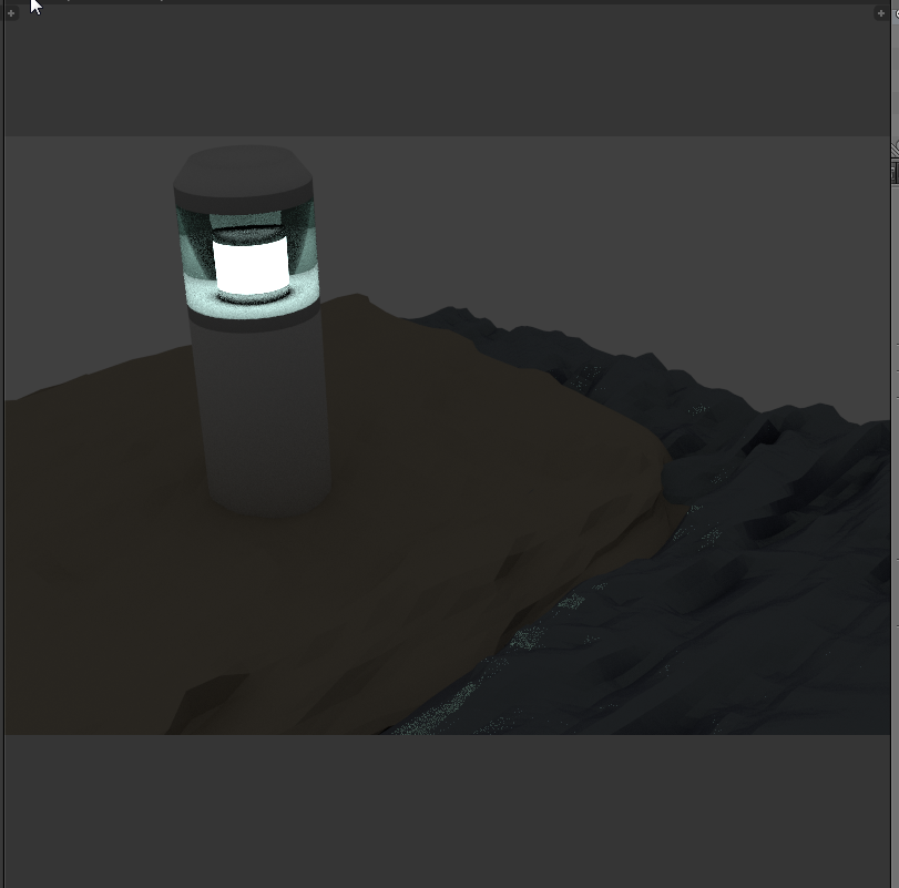 lighthouse with failed shader