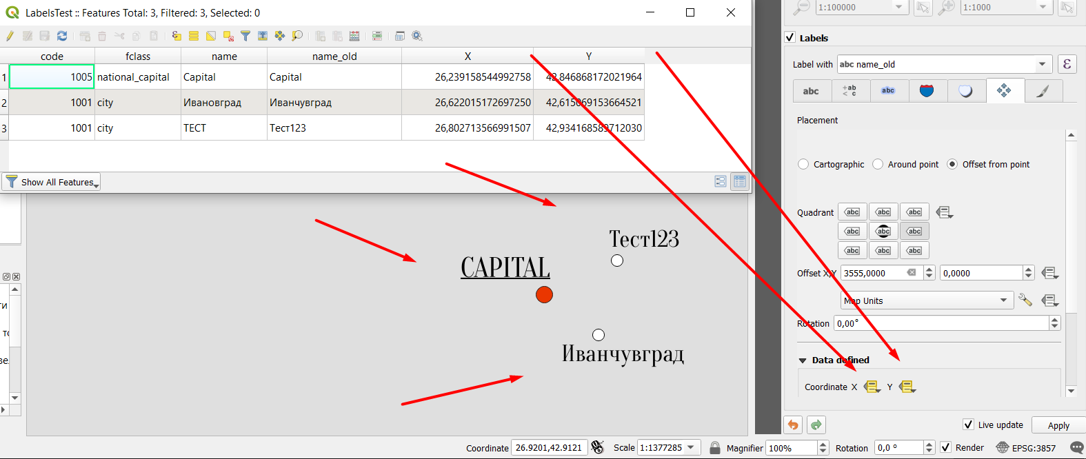 QGIS visualization