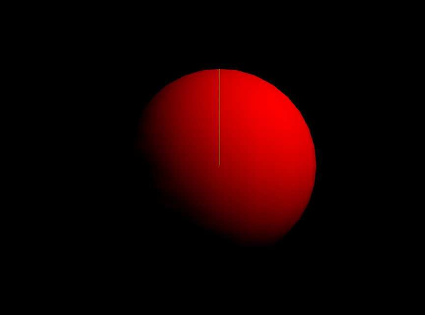 Projected sphere demo in three.js