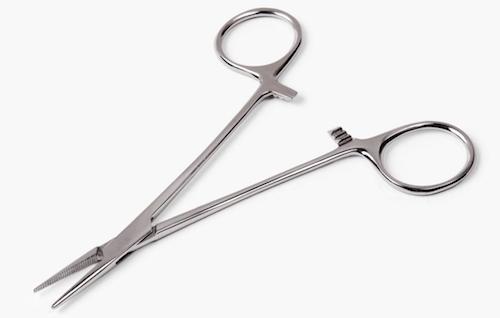 medical 'Kelly' straight hemostats