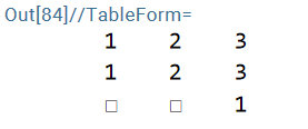 array with placeholder 