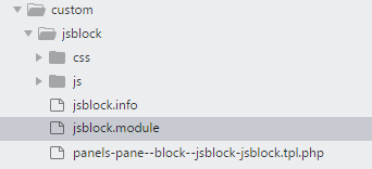 directory structure for my module