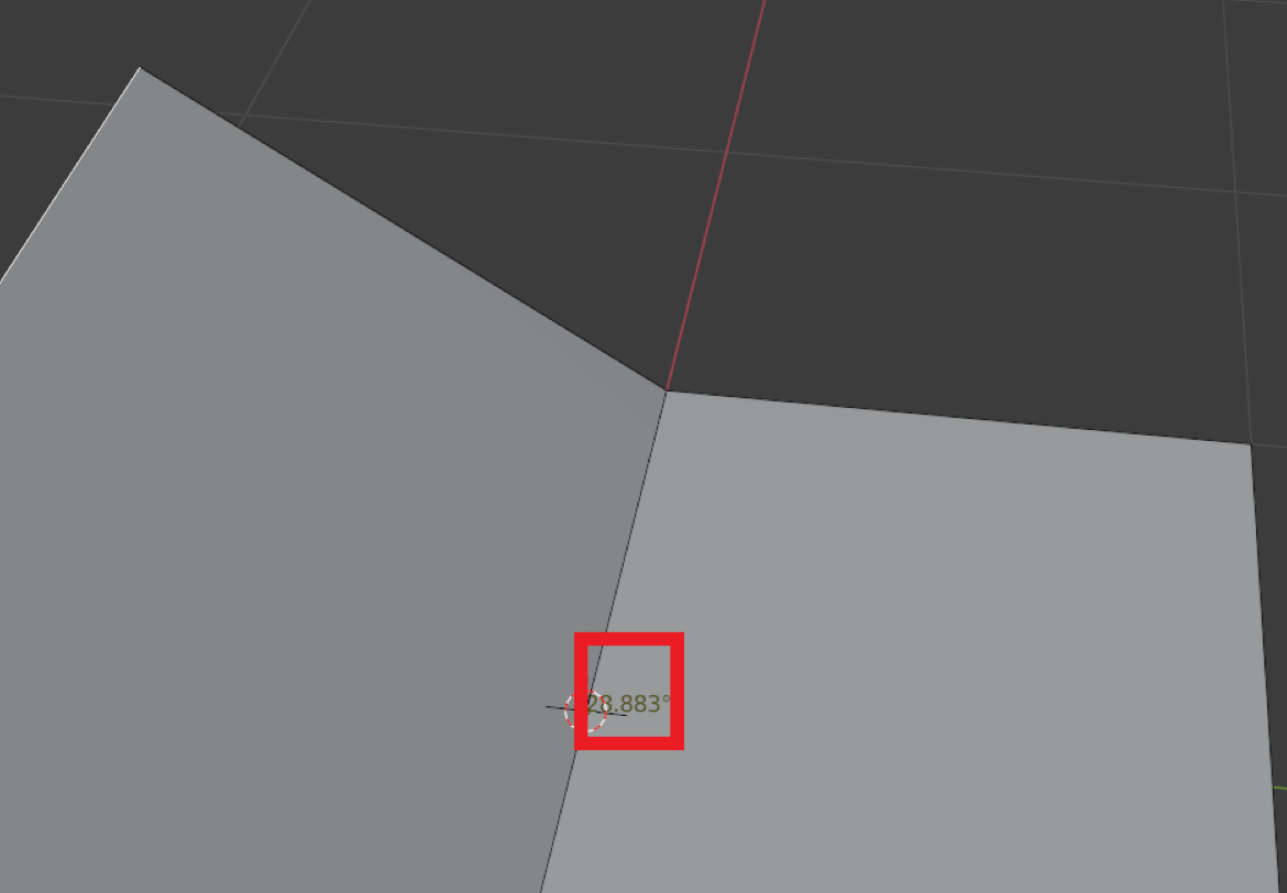 Example showing angle measurement.