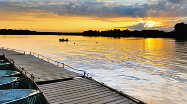 Sunset in Kyiv, Dnipro river - garik