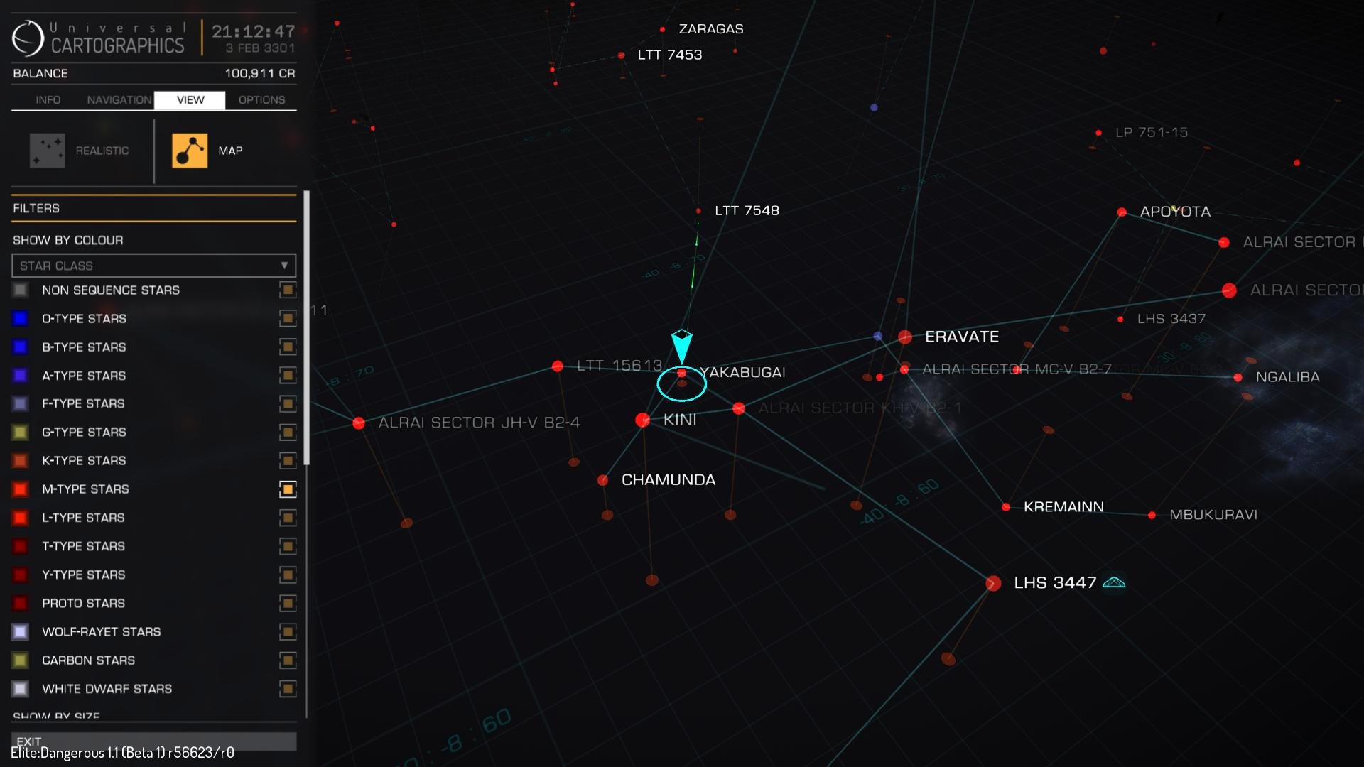 Elite: Dangerous Star map