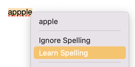 Learn Spelling macOS Pages