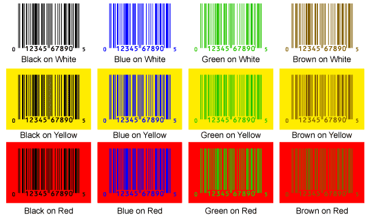 Scannable Color Combinations