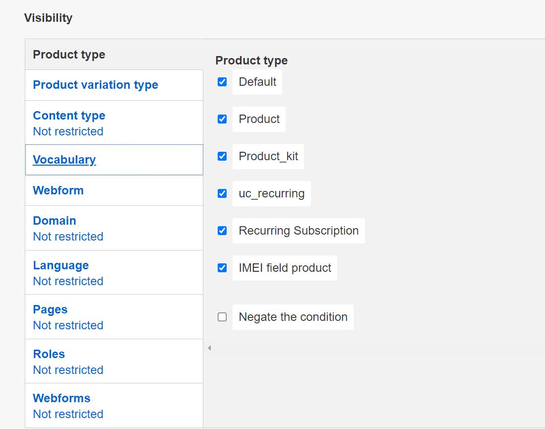 search configure