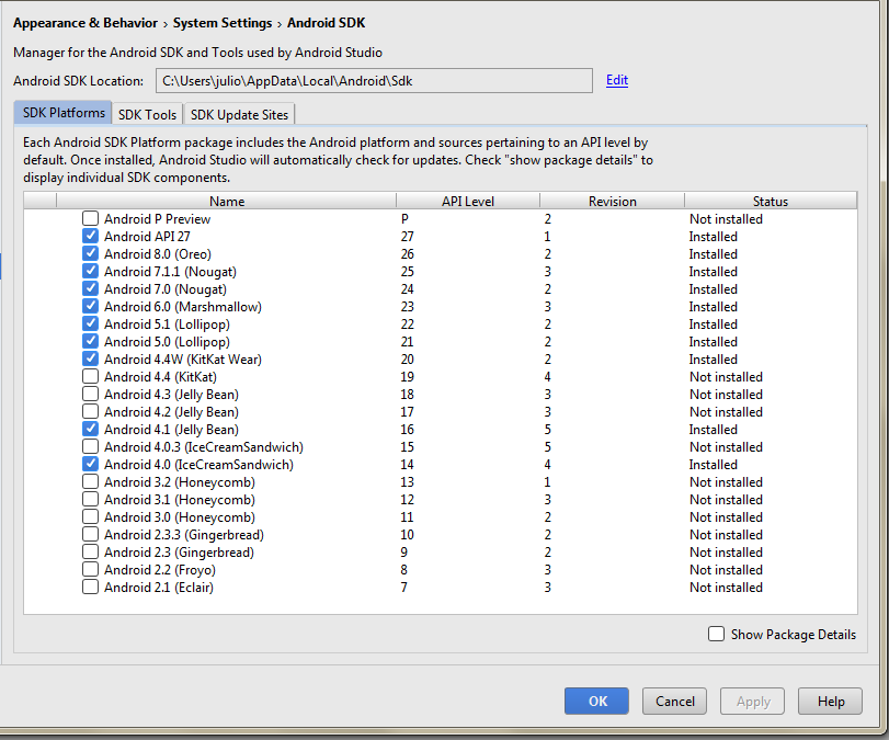 Android Studio SDK