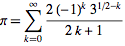 formula for pi