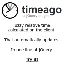 jQuery Timeago: your server output cache will thank you