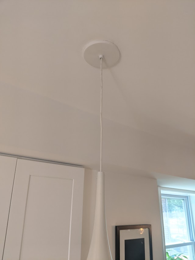 Hanging lamp with fabric cord