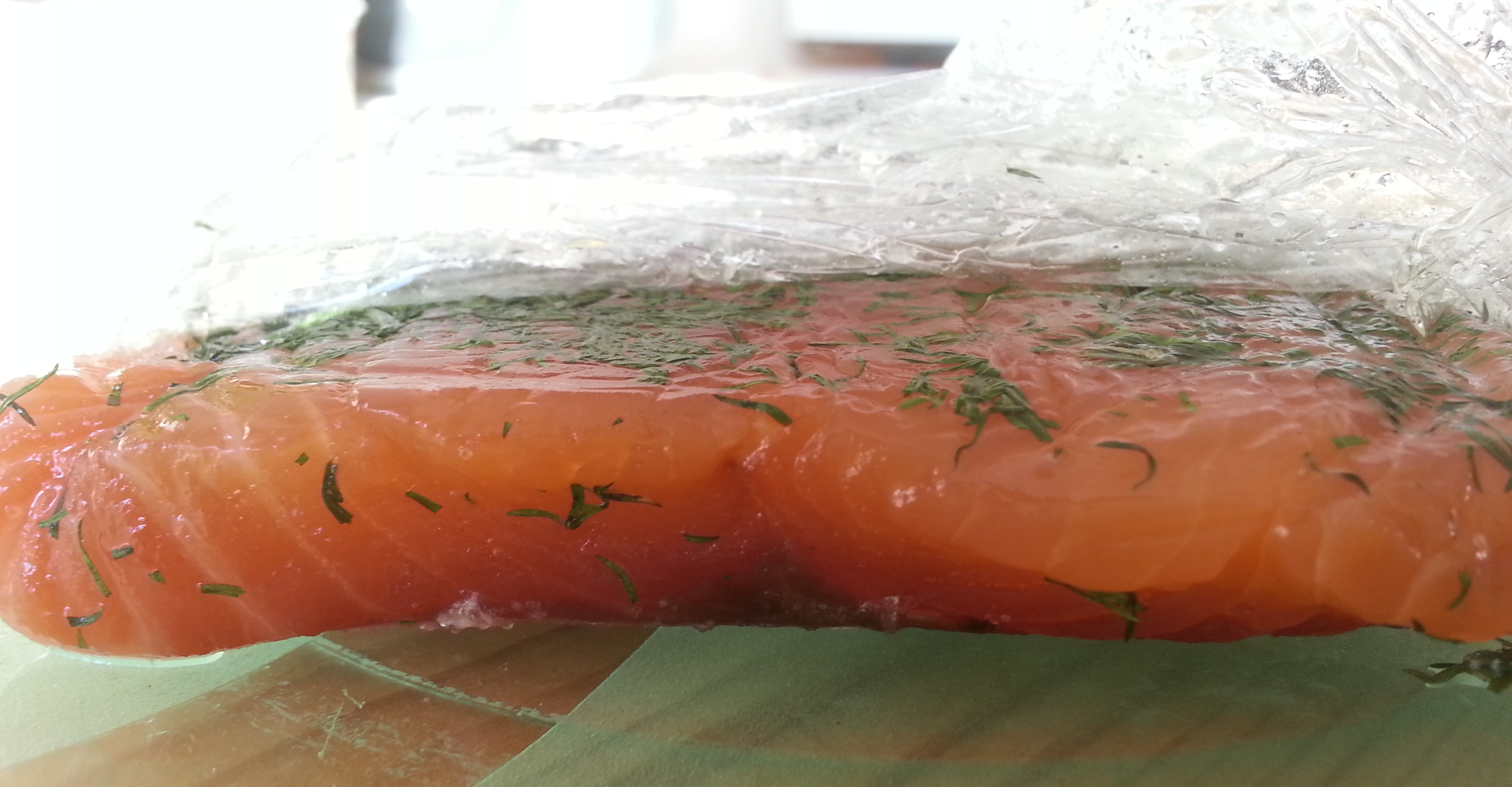 gravlax still red on skin side