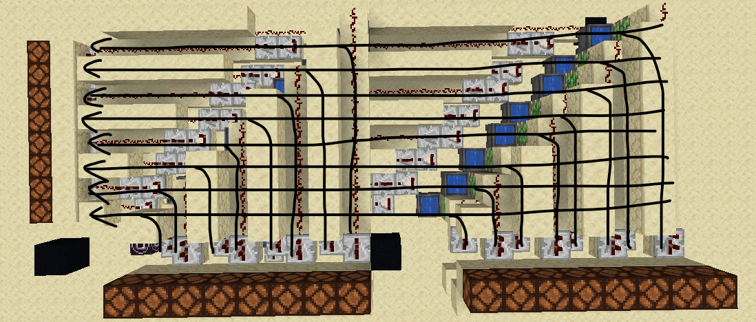 RAM bus link top view