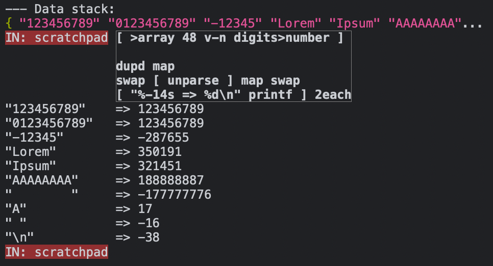 Screenshot of test cases passing