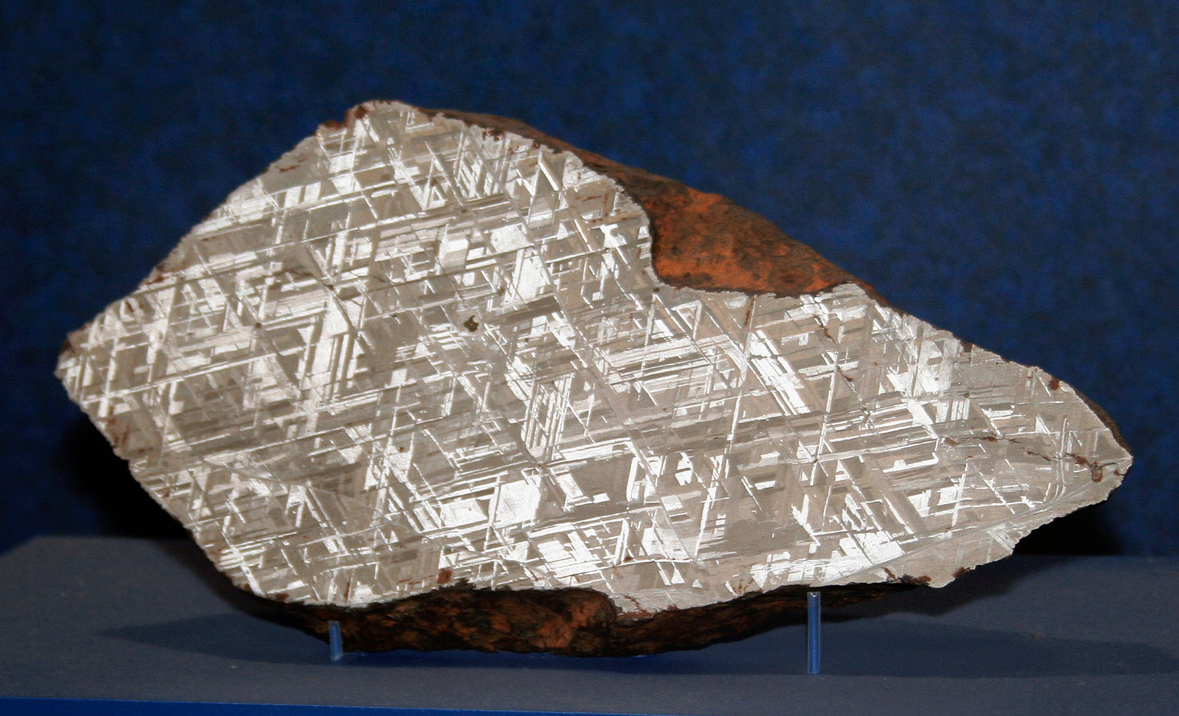 Cutaway view of the Alvord meteorite