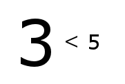 5 is smaller than 3