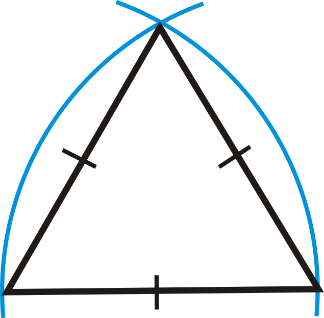 compass drawn triangle