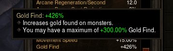 Maximum Gold Find Tooltip