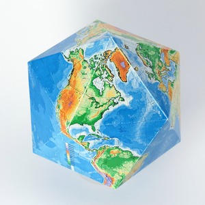 Icosahedral pseudoglobe