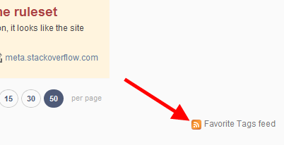favorite tags RSS feed