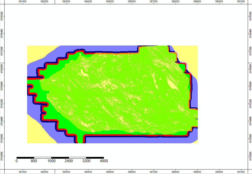 Result of TPI on irregular DEM